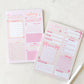 Fleurs on Sunday - Cute Book Review Notepad | A5 Notepad