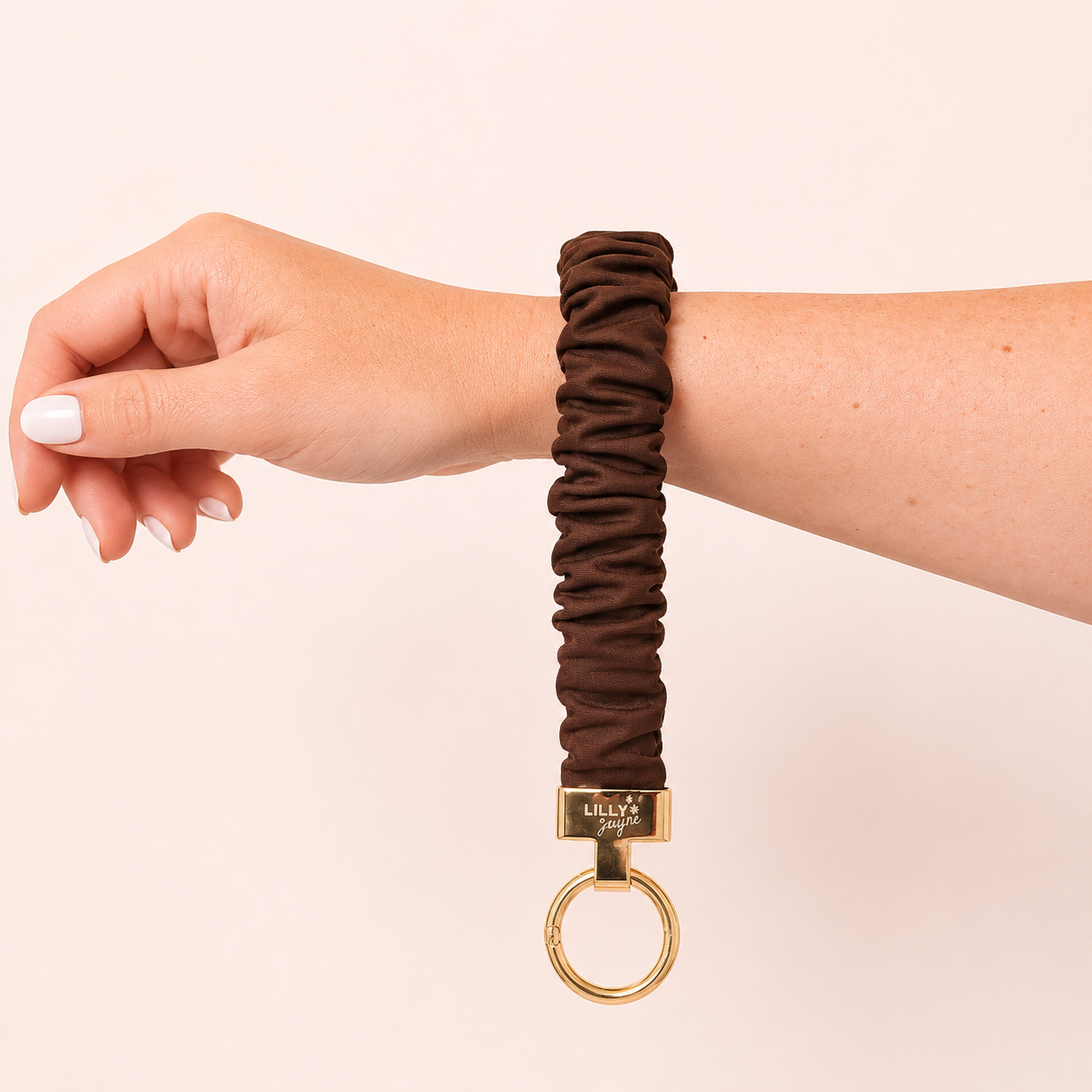 Chocolate Brown Scrunchie Wristlet (Mini Me) ** Available 22 July 6pm **