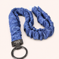 (Cosmetically Imperfect) Navy Fine Art - Scrunchie Lanyard – Stretchy, Safe & Cute (49cm + Stretch)
