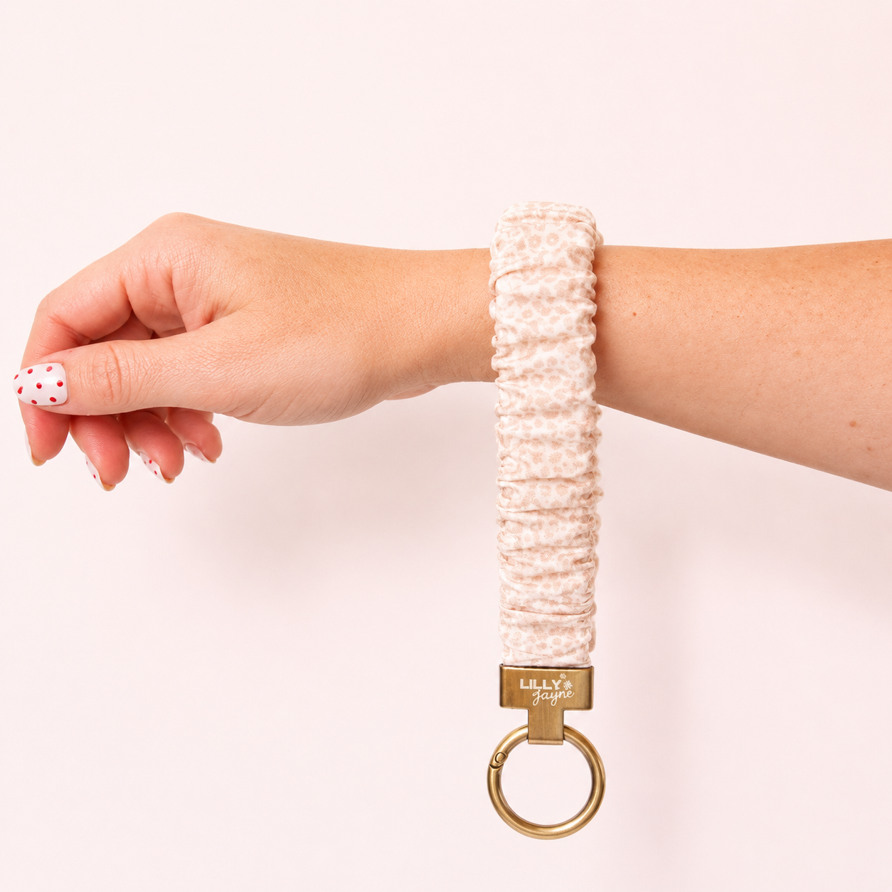 Beige Petal Scrunchie Wristlet (Mini Me)  ** Available 22 July 6pm **