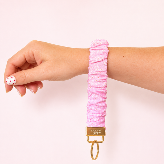 Pink Petal Scrunchie Wristlet (Mini Me) ** Available 22 July 6pm **