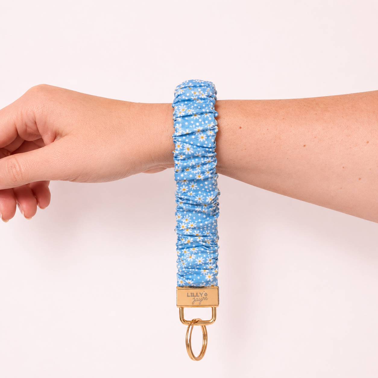 Blue Petal Scrunchie Wristlet (Mini Me)  ** Available 22 July 6pm **