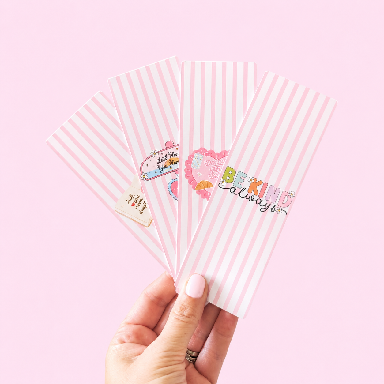 ** Coming May 21 ** Be Kind Always Double-sided bookmark with Matte & Holographic Star finish