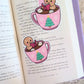 Gingerbread Waterproof Vinyl Sticker | 7cm Bookish Decal | Matte, Gloss & Holographic Stars Finish
