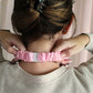 Pink Petal - Scrunchie Lanyard – Stretchy, Safe & Cute (49cm + Stretch)