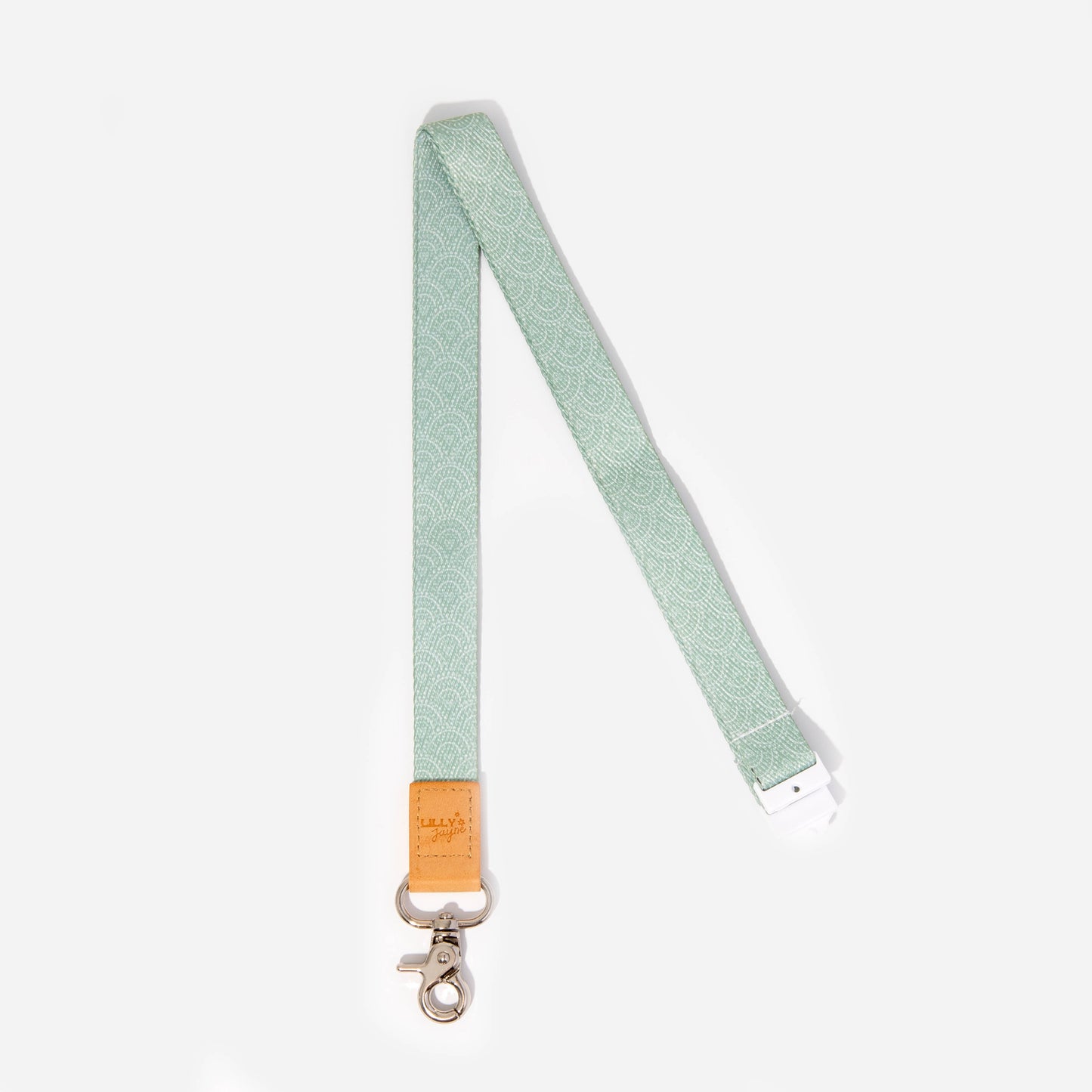 Sage Rainbow Fabric Lanyard
